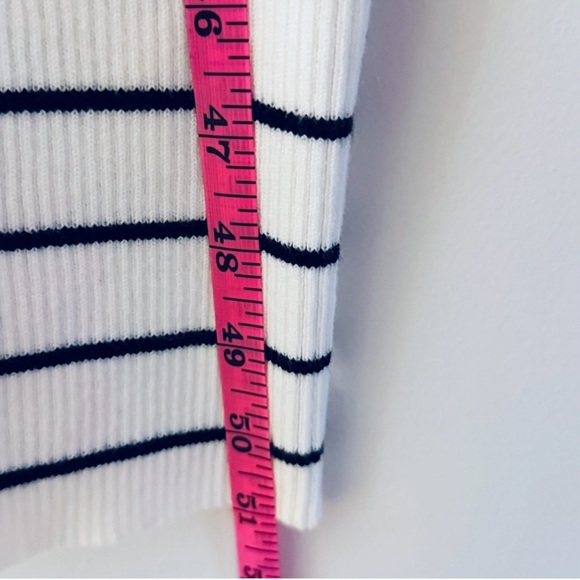 NWT White & Black Striped Scoop-Neck Maxi Dress Size XL - Picture 9 of 13